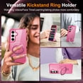 thumbnail image 7 of Allytechgroup Samsung Galaxy S25 Case Magnetic, Compatible with Magsafe & Car Mount Adjustable Stand Ring Holder Heavy Duty Shockproof Anti-Scratch Matte Phone Case for Samsung Galaxy S25, Rose, 7 of 7