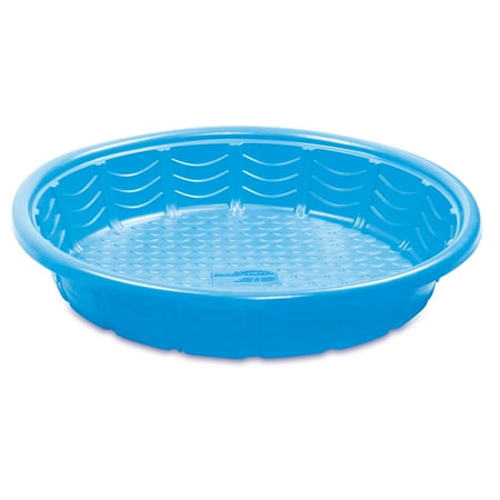 Photo 1 of **3 BLUE/2 PINK**  Summer Waves® 45" Plastic Wading Kiddie Pool - Blue