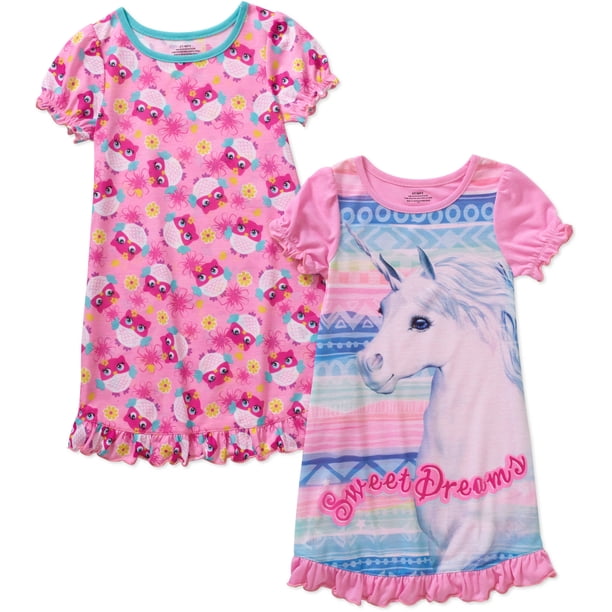 Baby Toddler Girl Graphic Sleep Gowns, 2