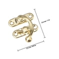 thumbnail image 2 of AURARMLET 20pcs Hinge Latch Iron Golden Latches Hardware for Wood Box Retro Projects, 2 of 8