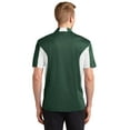 thumbnail image 2 of Sport-Tek Side Blocked Micropique Sport Wick Polo-6XL (Forest Green/White), 2 of 2