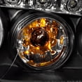 thumbnail image 6 of Spec-D Tuning Black Clear Halo LED Projector Headlights + Rear Tail Brake Lamps Compatible with 2004-2007 Chevy Malibu Left + Right Pair Headlamps Assembly, 6 of 7