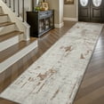 thumbnail image 4 of SIXHOME 2'x12' Runner Rug Machine Washable Runner Soft Modern Abstract Area Rug for Entryway Bedroom Kitchen Laundry Room Bathroom Aesthetic Home Decor Neutral Brown Runner, 4 of 5