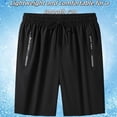 thumbnail image 3 of Icy Shorts for Women, 8 Inch Inseam Ice Silk Quick-Dry Stretch Casual Shorts with Pockets & Drawstring, Moisture-Wicking Summer Trousers, 3 of 7