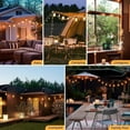thumbnail image 6 of 55FT LED Outdoor String Lights with Dimmer, Waterproof Patio Lights with ST38 Vintage Edison Bulbs, Warm White Outside Hanging Light with Timer for Yard Gazebo Party, 6 of 7