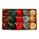 thumbnail image 2 of Xiying - Adornos Navideños de Terciopelo (15 Piezas) para Árbol Festivo con Lazos para Colgar, 3,15 Pulgadas, 2 of 6