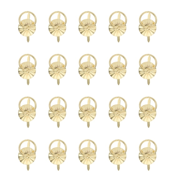 WHAMVOX 30 Pcs Gold Handles Chic Drawer Handle 3X1.9cm Yellow