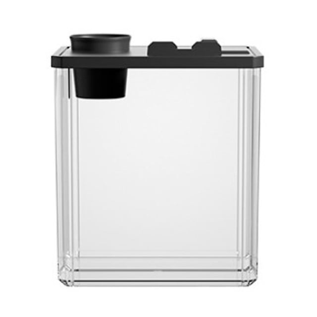 Tanque de terrario para reptiles, pecera pequeña, tanque de cría de escritorio con vista completa, jaula de hábitat visual para tortugas, cangrejos de Negro