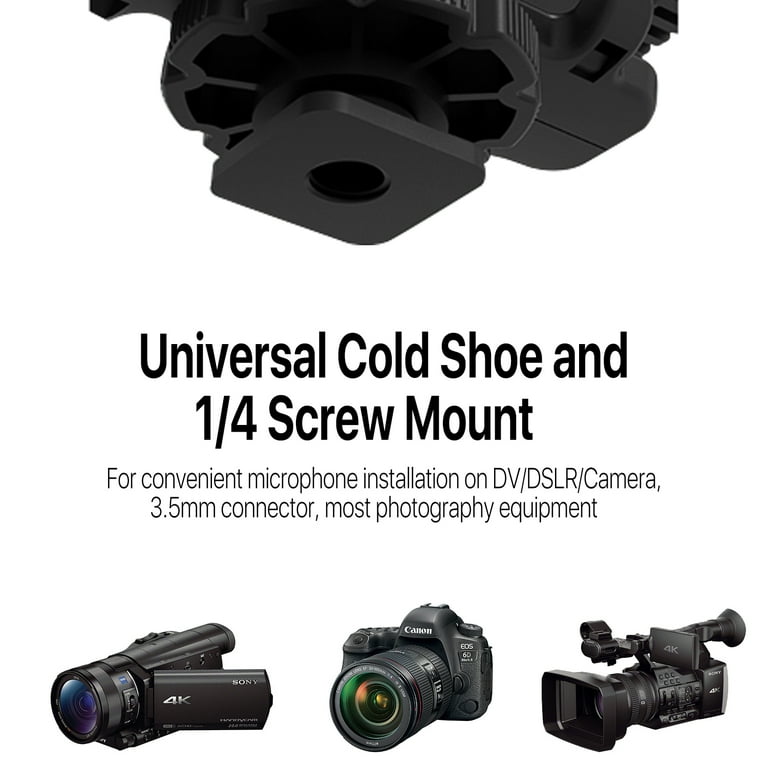 Microphone Holder With Screws For Sony Camcorders - Fits Multiple Camera Models