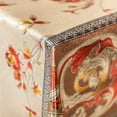 thumbnail image 1 of Scroll Fret Oilcloth PVC 54" Wide Fabric By The Yard, 1 of 4