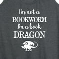 thumbnail image 3 of Instant Message - I'm A Book Dragon - Women's Racerback Tank Top, 3 of 6