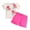 a46-Hot Pink, variant on KPOPLK 2 Piece Baby Girl Summer Clothes Short Sleeve Gingham Puff Sleeve with Elastic Waist Shorts Outfits Set 1t 2t 3t 4t 5t 6t(9-12 Months,Hot Pink)