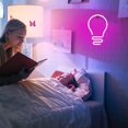 thumbnail image 2 of Pink Light Bulb Neon Signs LED Night Light Hanging Neon Lights USB Charging/Battery Operated Neon Wall Lights Neon Decorative (Pink Bulb), 2 of 5