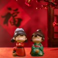 thumbnail image 6 of kowaku 1 Pair Traditional Sculptures for Young Couples Lovers Miniature Art Collection Fun Anniversary Gift for Birthday Gifts Versatile A, 6 of 9