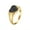Black, variant on Heart Rings for Women Gold Plated Stainless Steel Black White Simple Cute Elegant Statemen Personalized Dainty Jewelry Black Size 9