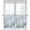 Blue, variant on Coral Coastal Half Window Curtain 36 Inches Long, Summer Beach Window Treatment Curtain Drapes, Ocean Starfish Nautical Shell Small Tier Curtains for Bathroom Over Sink, 27.5"x36", 2 Panels