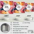 thumbnail image 4 of Designart "Infusion of Electric Swirls in Pink and Blue IV" Abstract Square Mirror Wall Decor Modern - Large Multicolor Square Bathroom Mirror - Square Printed Wall Mirror Art, 4 of 5