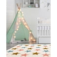 thumbnail image 3 of Unique Loom Whimsy Kids Collection Area Rug - Twinkle (7' 10" Square Multi/Ivory), 3 of 9