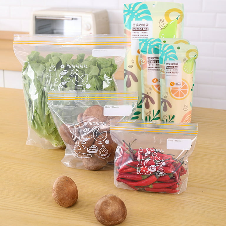 Reusable Food Storage Bag Stand Up Zip Food Freezer Bags Fresh