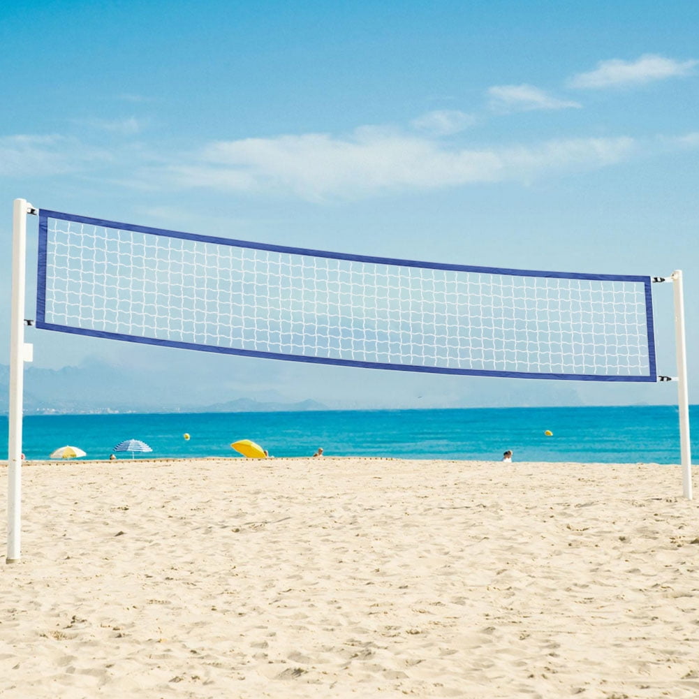 HUISZJ 15ftx3ft Volleyball Net, Folding Training Net Pool with Carrying Bag, Water Volleyball Net for Outdoor Swimming