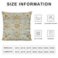 thumbnail image 5 of Boho Pillow Covers 18x18 Inch Geometric Tribal Carpet Pattern Throw Pillows Covers Yellow Blue Distressed Vintage Outdoor Decorative Cushion Covers Boho14-11, 5 of 5