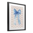 thumbnail image 2 of Stupell Industries Glam Blue Bow on Rose Quilt Pattern Black Framed Print Under Glass, 13 x 16, by Petals Prints Design, 2 of 7