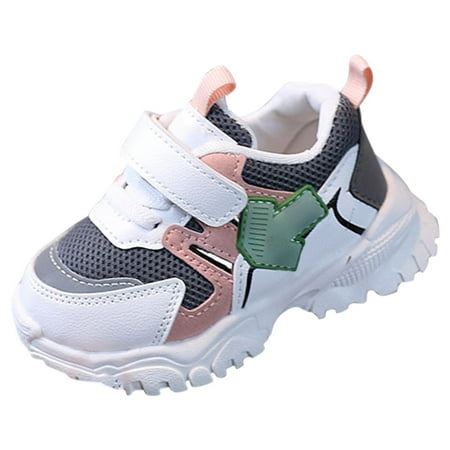 

ZMHEGW Kids Girls Sports Shoes Casual Single Shoes First Walkers Shoes Summer Outdoor Soft Breathable Sports Shoes for 3-8Y