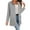 Gray Coat for Women, variant on Women’s hooded open front mid length jacket with relaxed soft fabric versatile for daily commutes casual outings spring autumn Black XXL
