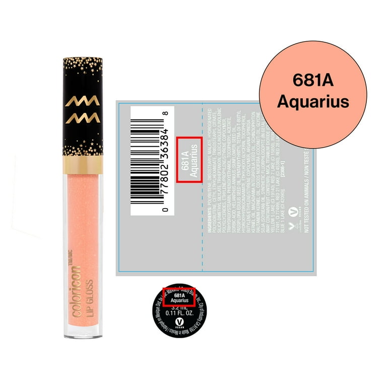 wet n wild Zodiac Aquarius Lip Gloss with Ultra-Pigmented Hue and