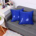 thumbnail image 3 of REGALWOVEN 16"x16" Sequin Throw Pillow Covers Glitter Decorative Cushion Cover Royal Blue 2, 3 of 7