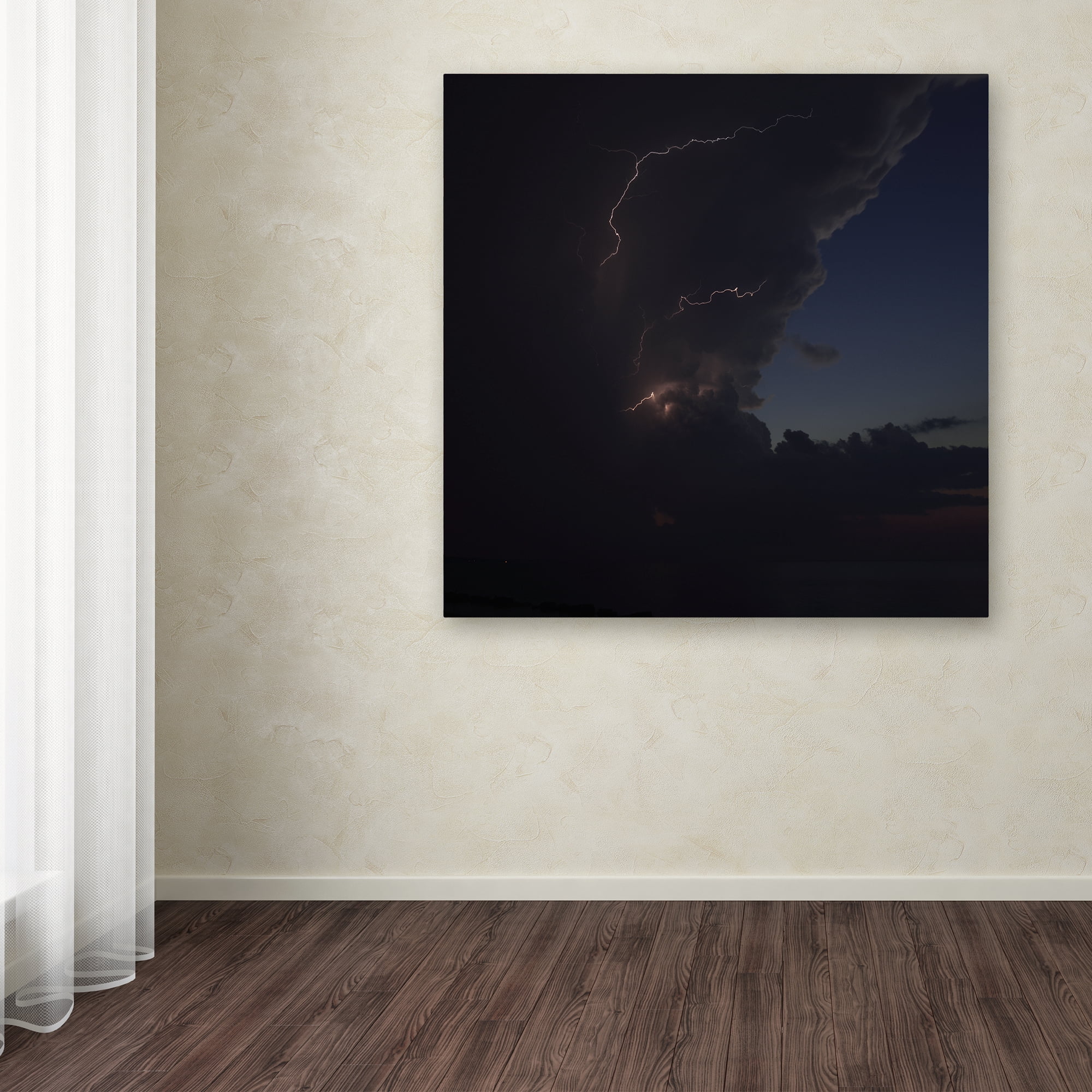 Trademark Fine Art "Sunset Thunderhead #2" Canvas Art by Kurt Shaffer