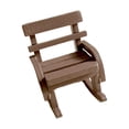 thumbnail image 2 of Mini mecedora, muebles para casa de muñecas, decoración vintage para el hogar, casa de muñecas para juegos de simulación Marron oscuro, 2 of 9
