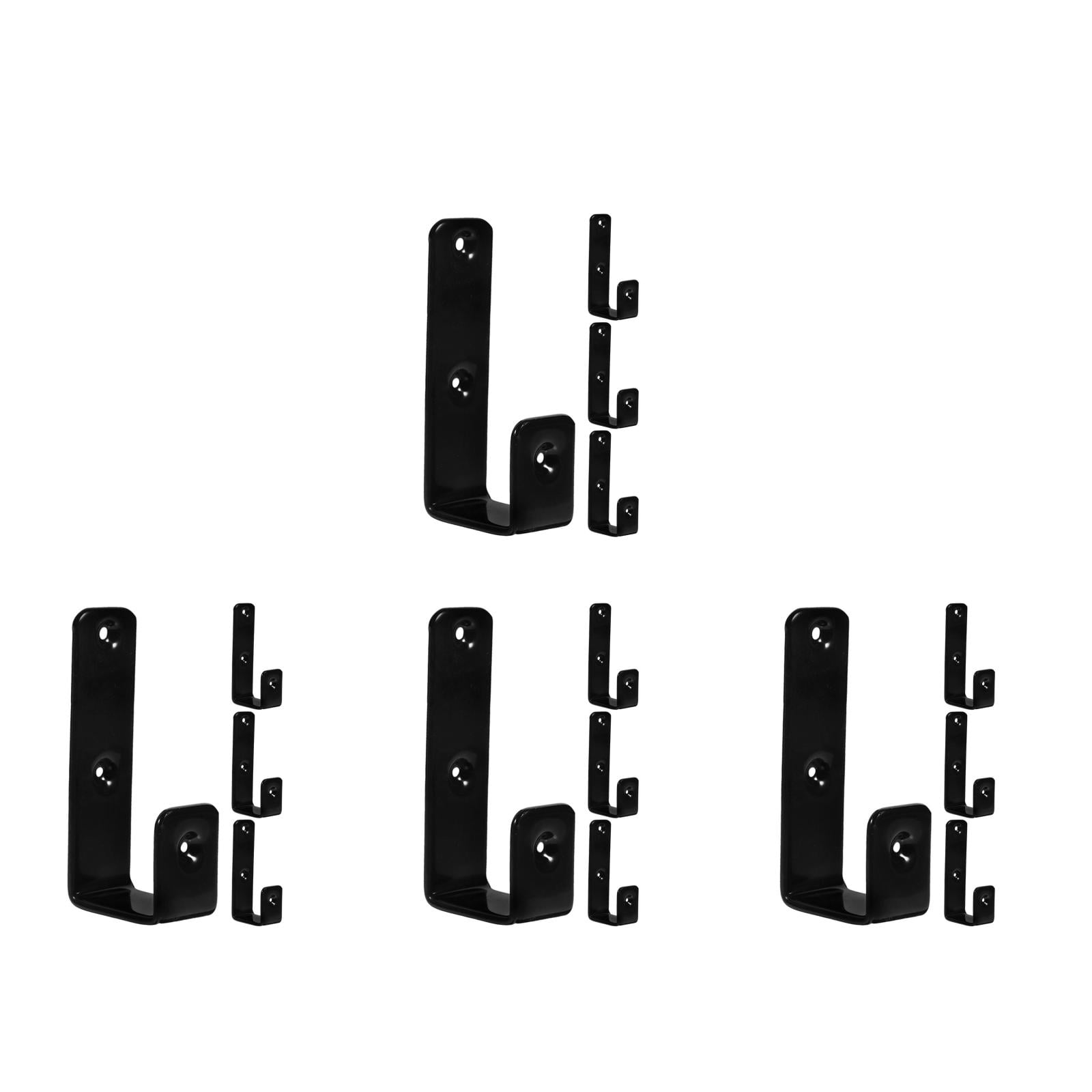 Raindrops 16 PCS Metal Ladder Brackets Bunk Bed Hooks Utility Hangers for Loft Bed Stairs Library Ladder Hardware