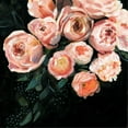 thumbnail image 3 of Borges, Victoria 15x15 Black Modern Framed Museum Art Print Titled - Peachy Blooms II, 3 of 5