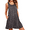 Black Small Floral, variant on PPYOUNG Women Summer Casual Swing T-Shirt Dresses Beach Cover up Loose Tank Dress L