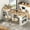 White, variant on MODERNLUXE 59.5" Kitchen Island with Extendable Dining Table,Large Mobile Kitchen Storage Table with Double-sided Storage,2 Drawers, Open Shelves & Power Outlet,Rolling Islands Cart for Dining Room