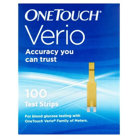 OneTouch Verio Blood Glucose Test Strips 100ct (Best Price For One Touch Verio Test Strips)