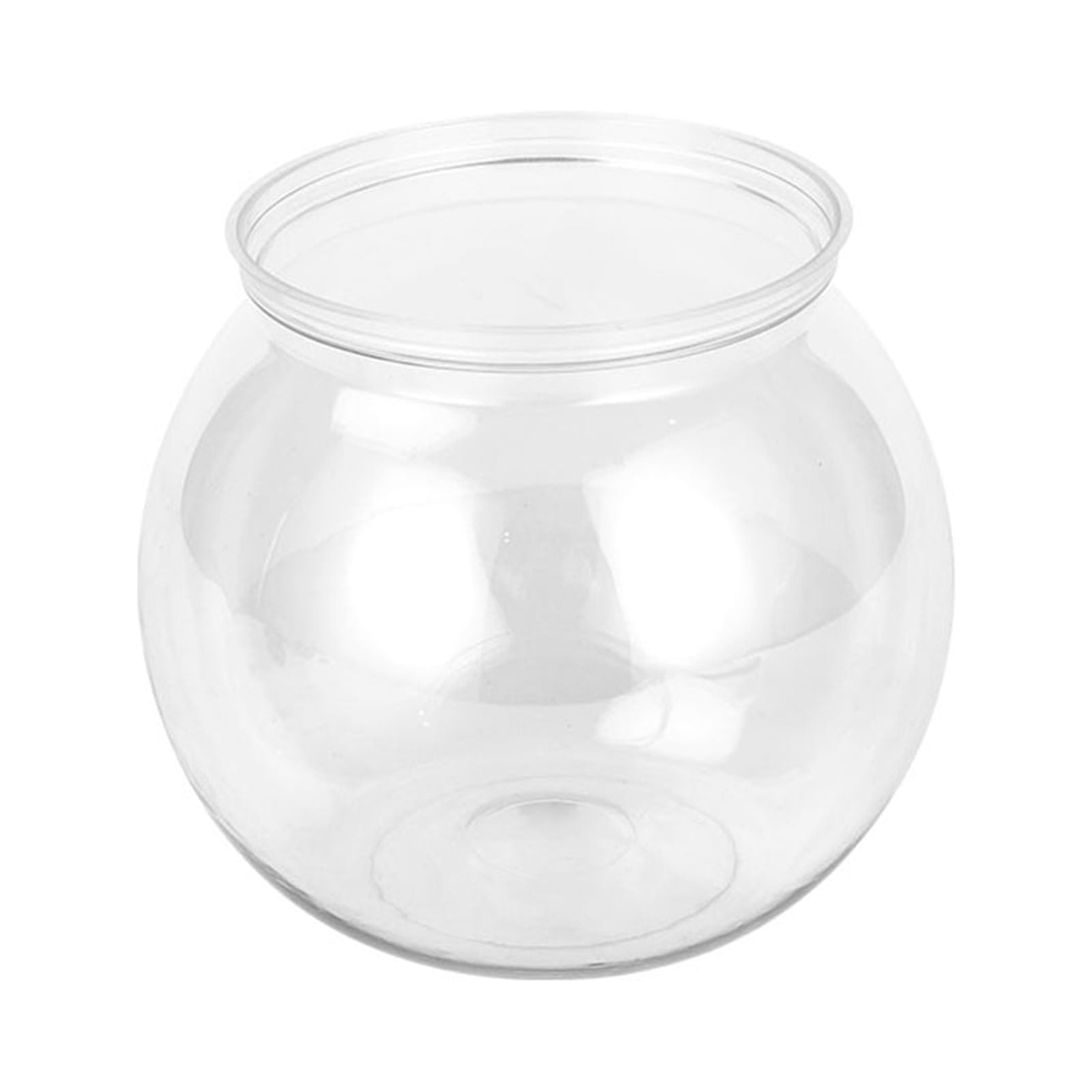YIFAEUX Fish Tank Transparent Anti-drop Smooth Plastic Aquarium Tank Round Fish Bowl Home Use