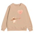 thumbnail image 4 of Baby Valentines Day Outfit Girl Crewneck Sweatshirt Lover Heart Letter Print Long Sleeve Pullover Valentines Day Gifts for Boys 18-24 Months, 4 of 4