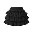 thumbnail image 2 of ATOGUTA Girl's Skirts Black Elastic High Waist A-Line Short Mini Skirt for School Casual 3T-13, 2 of 7