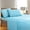 Aqua Blue, variant on Elegant Comfort 4-Piece Sheet Set - Soft Microfiber, Deep Pocket, Full, Aqua Blue
