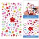 thumbnail image 3 of Uxcell 595 Pcs Pegatinas de Gemas para Manualidades, 5 Hojas de Pegatinas de Gemas Autoadhesivas Brillantes de Flor de Strass, Multicolor, 3 of 5