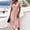 Hot Pink, variant on CheerKidz Women's Casual Floral Print V-Neck Midi Dress with Short Sleeves Light Blue L