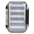 thumbnail image 1 of Caja de plástico de doble cara para cebos de pesca con mosca, con relleno de espuma, estuche para accesorios, 1 of 10