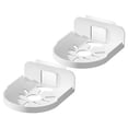thumbnail image 3 of KAKOWELY camera mount 2pcs Wall Mount Storage Rack No Drilling Security Camera Holder Heavy Duty Bracket Speaker Rack4.33"X3.74"X1.38", 3 of 4