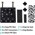 thumbnail image 4 of Asiento de coche para perros Asiento de coche para perros Asiento elevador para mascotas con correa de seguridad con clip y funda para perros, perfecto para mascotas pequeñas, 4 of 5