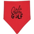 thumbnail image 2 of Inktastic Girls Gotta Golf Baby Bandana Bib, 2 of 4