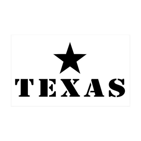 CafePress - Texas, Lone Star State 38.5 X 24.5 Wall Peel - 35x21 Wall Decal