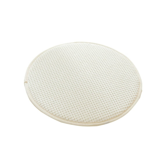 Btomtd Thickened Round Seat Cushion for Solid Wood Stools Four Seasons Comfort Sponge Chair Cushion for Home and Kitchen Use - 15.74x15.74 inch, White