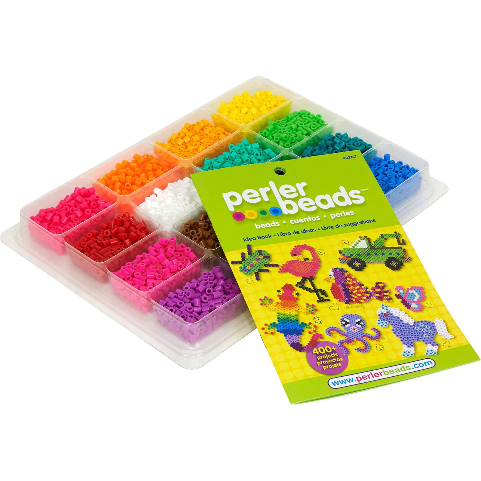 Perler Beads Tray of Beads, 6 Pack